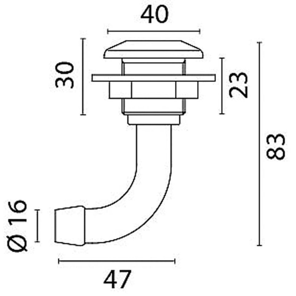 Sfiato Carburante Cromato Mm.19