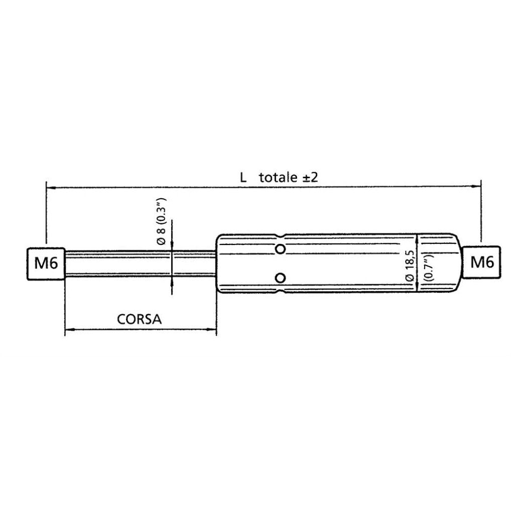 Molla A Gas Inox Uss120-10