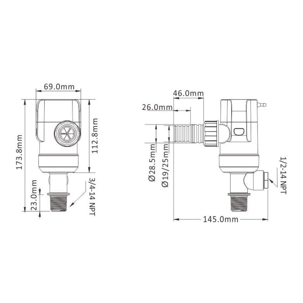 Pompa Pescato 800 Gph 12v