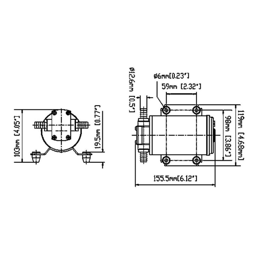 Pompa Ingranaggi 12 Lt/min 12v