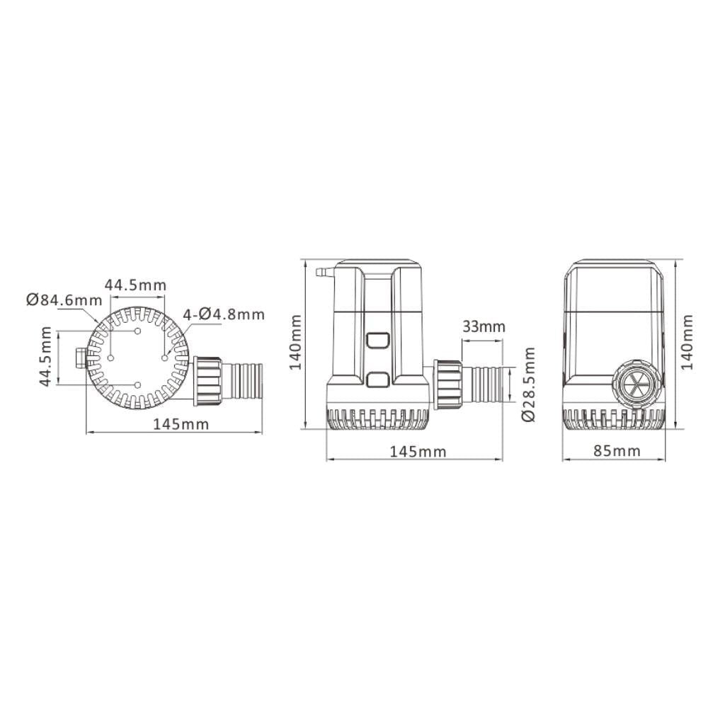 Pompa Sentina Sommersa 1500 Gph 12v