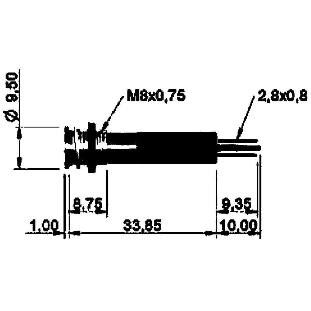 Spia Led Mm.8 Rosso 12 V