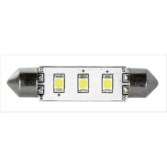 Lampada 3 Led Sv8.5 Mm.42 Luce Blu