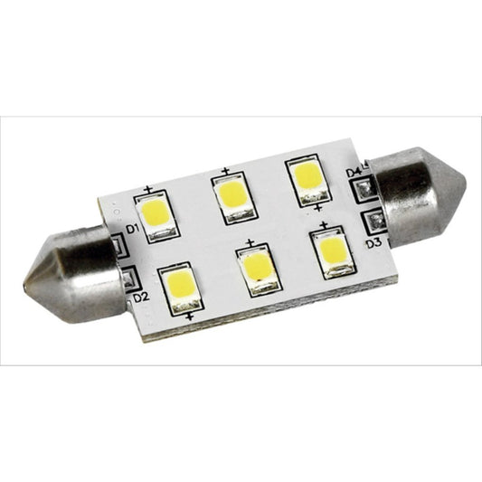 Lampada 6 Led Sv8.5 Mm.42 Luce Fredda