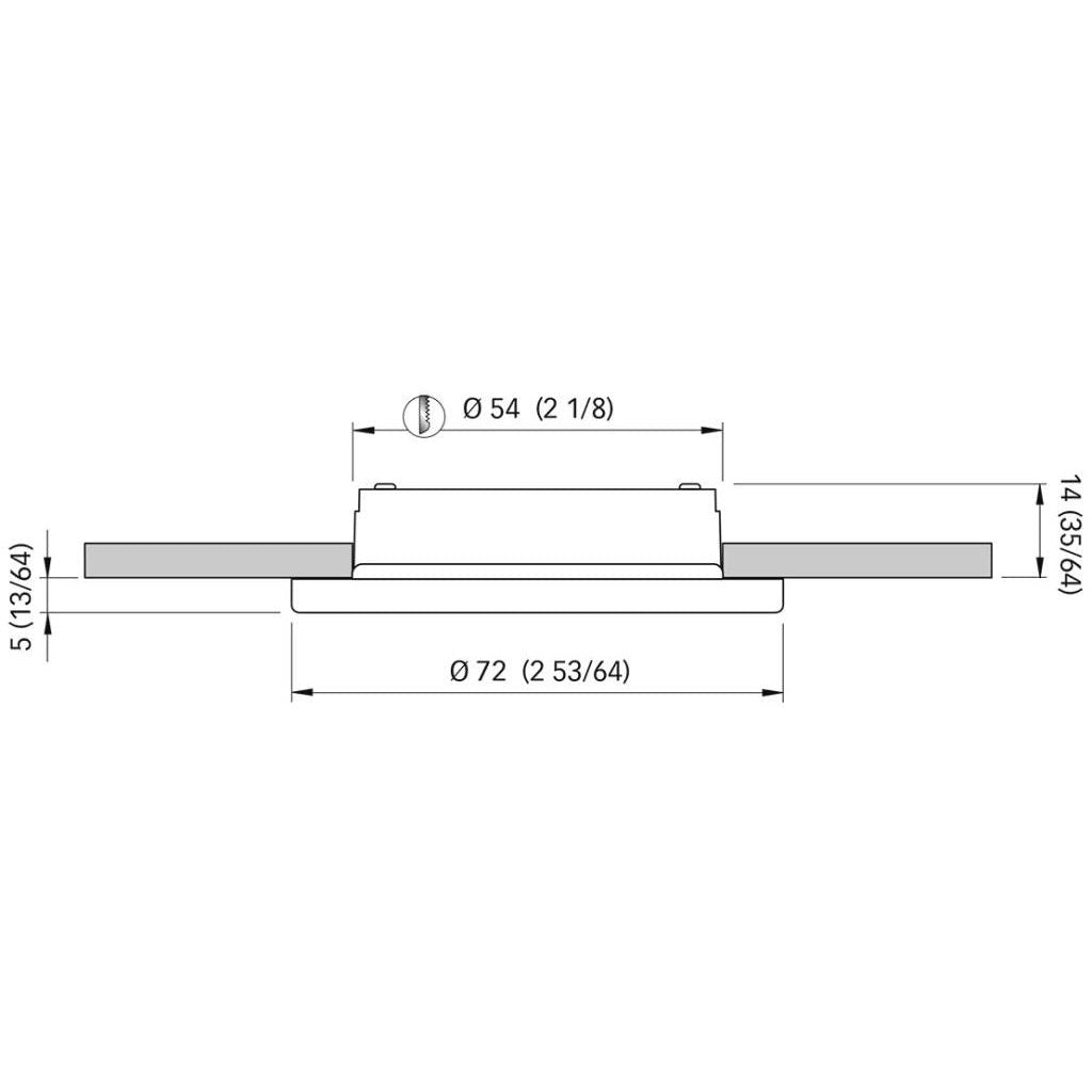 Luce Led Edwin C Ip66 B.caldo Inox L.