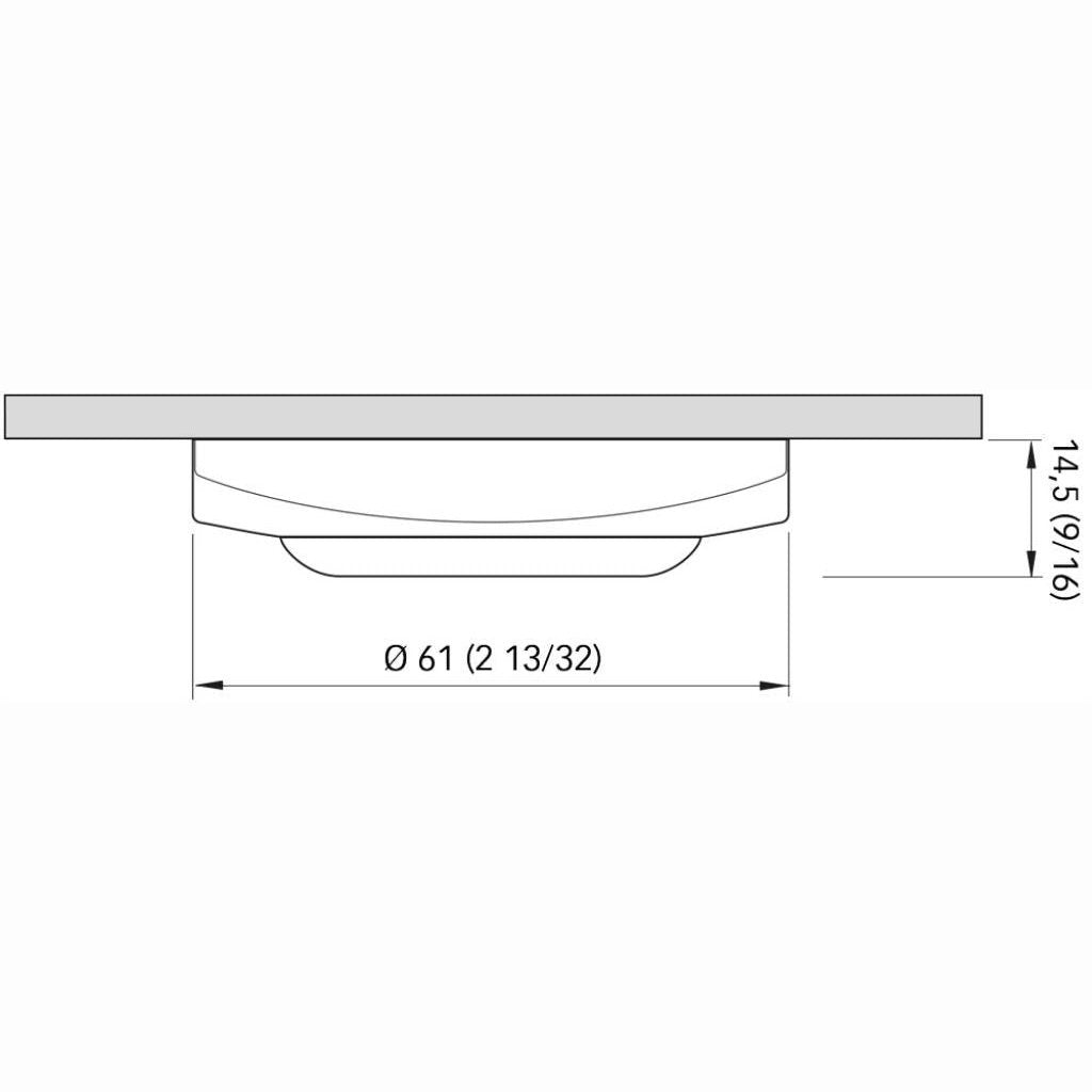 Luce Led Tati' Ip40 B.caldo Cromato