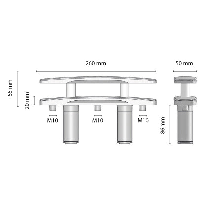 Bitta A Scomparsa Inox Mm.260