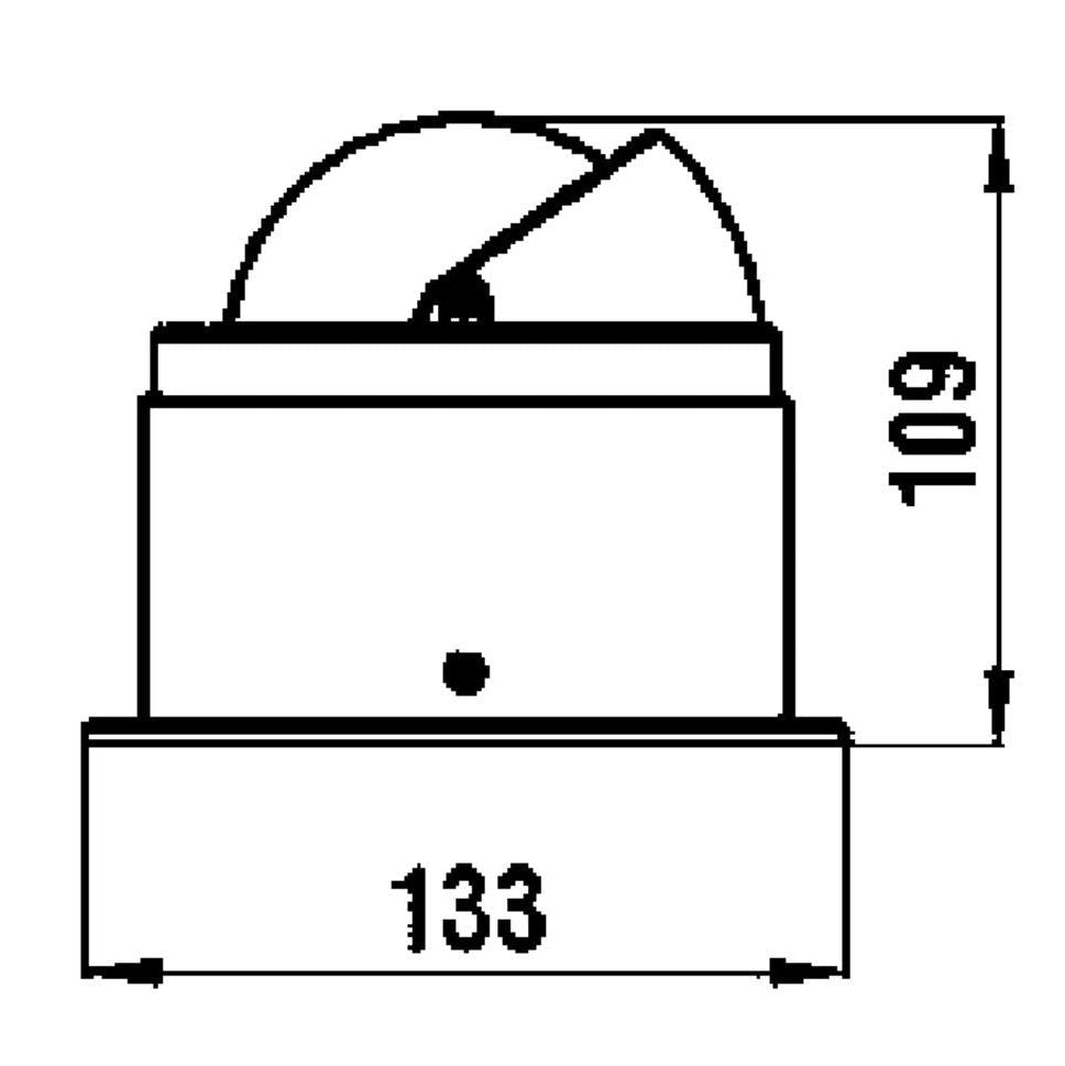 Bussola Artica Chiesuola 2"3/4 Nero